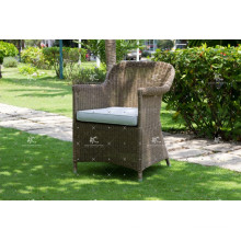 Trendy Resistant Coffee Dining Chair Polyethylene Rattan Wicker Furniture